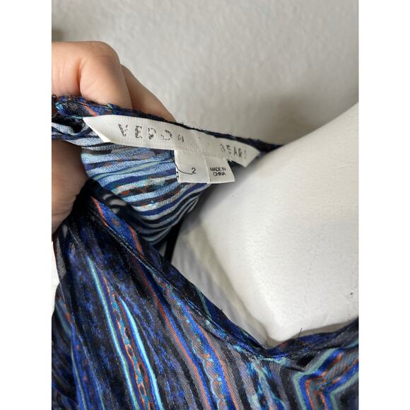 VERONICA BEARD Dita Printed Devore-satin Midi Dress 2 - Picture 11 of 12